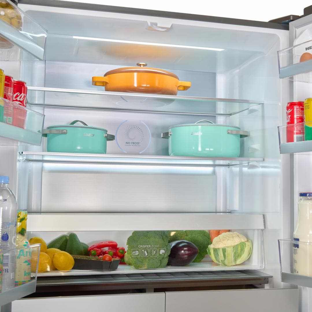 Side by Side HEINNER HSBS-HM522MDNFXE++, No Frost, 522 L, Clasa E, Aspect inox — miniatură