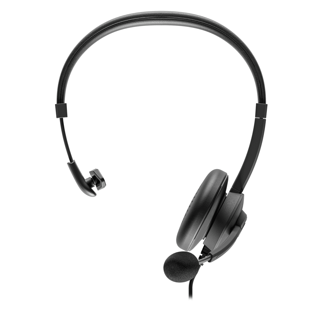 Casti Head-band Axtel AXH-ACEUCM, Wired, noise-canceling, negru — miniatură