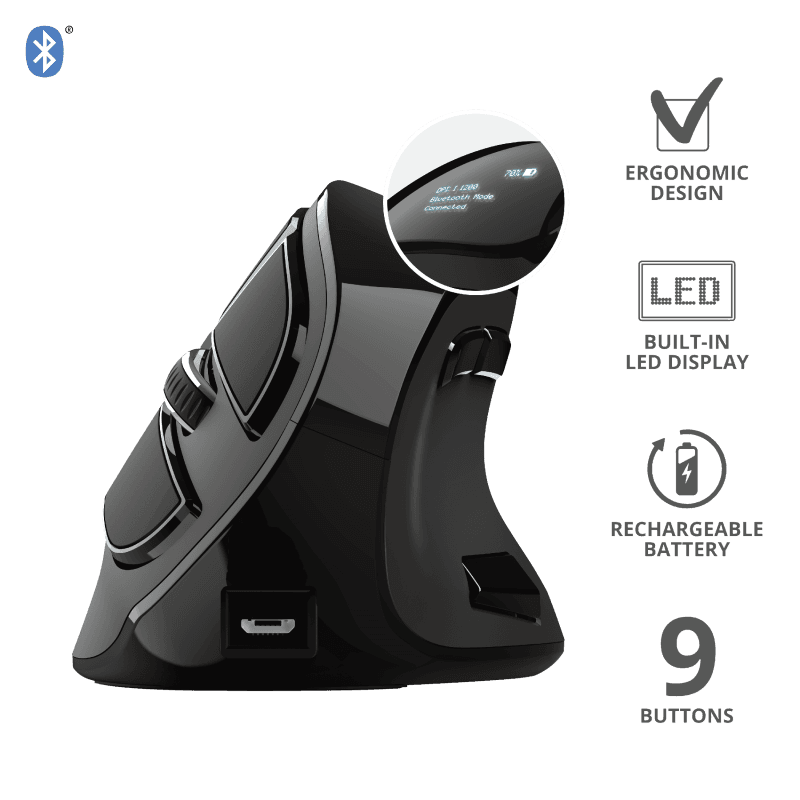 Mouse Wireless Trust Voxx, 2400 dpi, Negru — miniatură