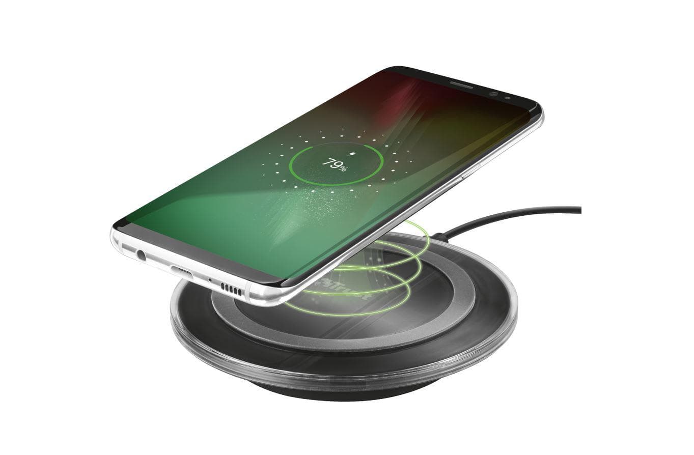 Incarcator Trust yudo Wireless Charging Pad 5W - black micro-USB — miniatură