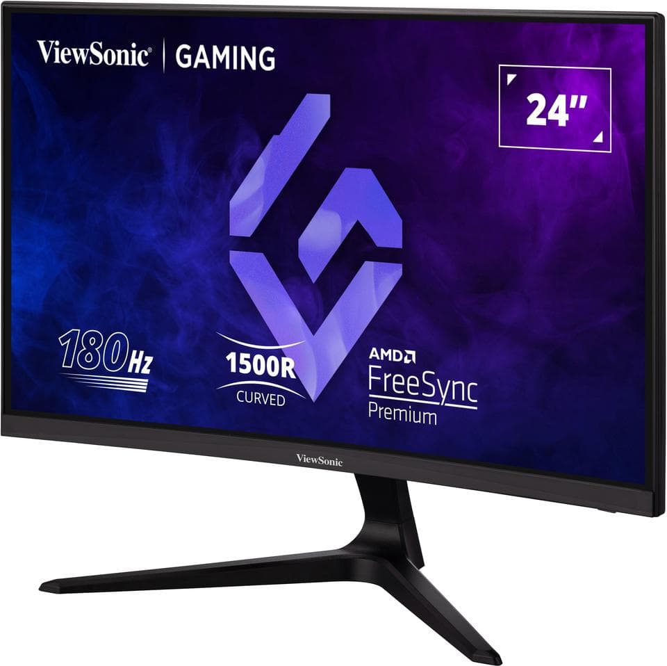 Monitor Consumer ViewSonic VX2418C, 24", 1920 x 1080 pixeli, Black — miniatură