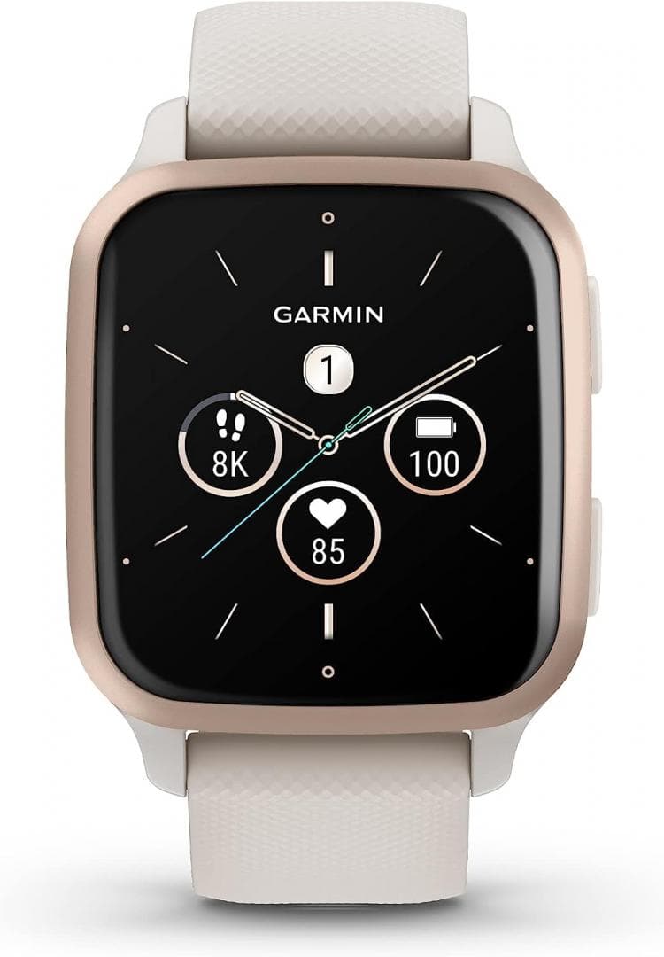 Smartwatch Garmin Venu Sq 2 Music, 40mm, White