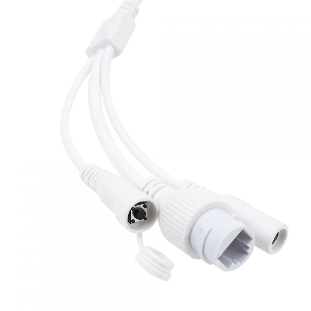 Camera supraveghere video PNI IP649 cu IP, 2MP 1080P, WiFi, slot card micro SD, compatibila cu aplicatia Tuya Smart, Culoare: Alb / Negru, Senzor imagine:1/2.9" CMOS F37, Rezolutie: 1080P (1920 x 1080), Tip lentila: f:3.6mm, Compresie imagine: H.264+, Microfon integrat, Difuzor integrat, 1 X 10/100 — miniatură