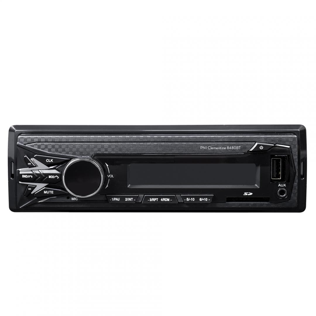 DAB si RDS radio MP3 player auto PNI Clementine 8480BT 4x45w, 12/24V, 1 DIN, cu SD, USB, AUX, RCA, Bluetooth si USB 1.5A pentru incarcare telefon, Radio: FM/DAB+, Radio FM: 87.5MHZ - 108.0MHZ, Radio DAB: 174.928MHZ - 239.200MHZ, Dimensiuni (L x H x A / Greutate): 187 X 115 X 55mm / 390 g, Redare — miniatură