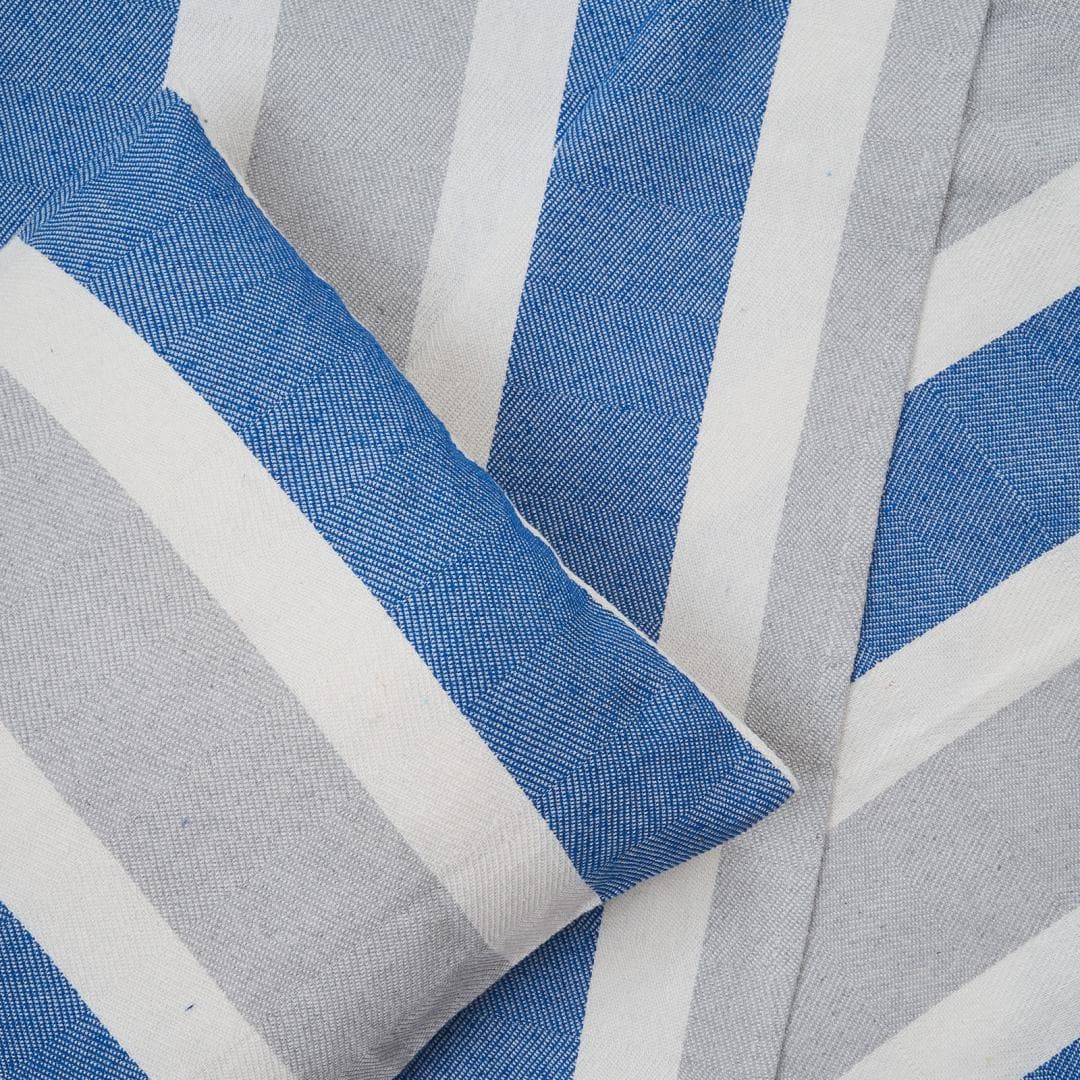 SET CUVERTURA PAT KS 200X220CM ZIA BLUE — miniatură