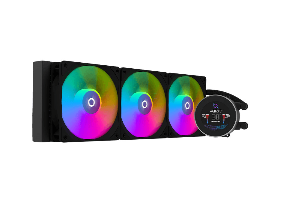 Cooler Procesor AQIRYS HYDRA 360, Lichid, 12 cm, 3 ventilatoare, aRGB — miniatură