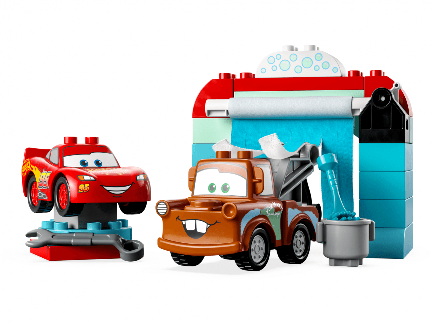 10996 Distracție la spălătorie cu Fulger McQueen și Bucșă — miniatură