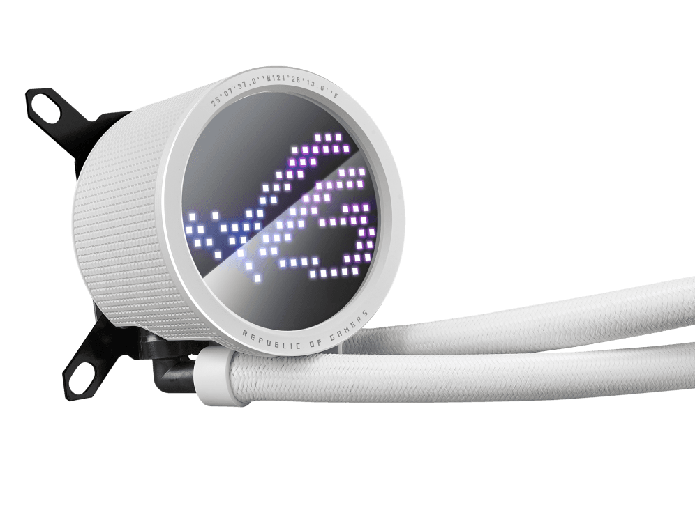 Cooler Procesor ASUS ROG Ryuo III 360 ARGB White Edition, Lichid, 12 cm, 3 ventilatoare, aRGB — miniatură
