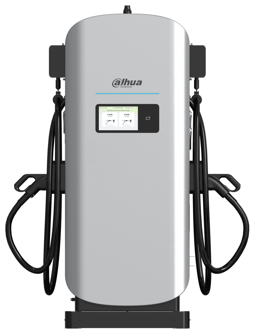 Dahua EV Fast Charger D-Volt Nova 60kW, 3P, 400V, 200A max, 2x CCS2, 2x 5M Cable, cable management system, IP55/IK10/IK08, 10.1 inch Display, LAN, 4G, Wi-Fi, opp. temperature –30 °C to +55 °C
