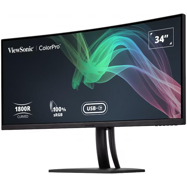 Monitor Consumer ViewSonic VP3481A, 34", 3440 x 1440 pixeli, Black — miniatură