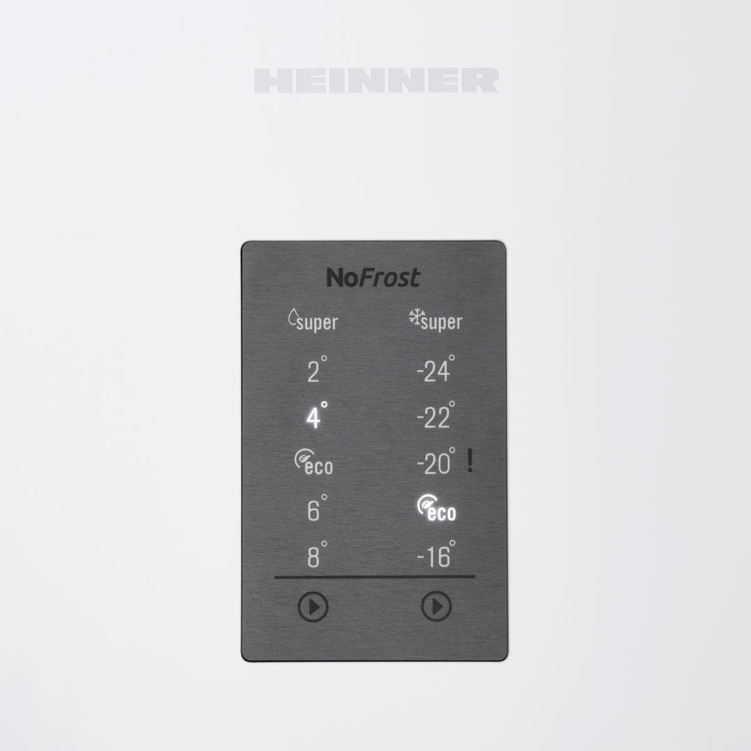 Combina frigorifica HEINNER HCNF-V366E++, No Frost, 366 l, Clasa: E, Alb — miniatură