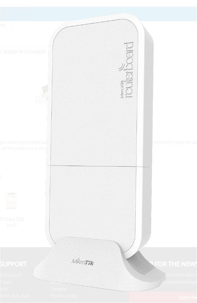 Access point Mikrotik wAP R, Fast Ethernet, PoE, Single-Band — miniatură