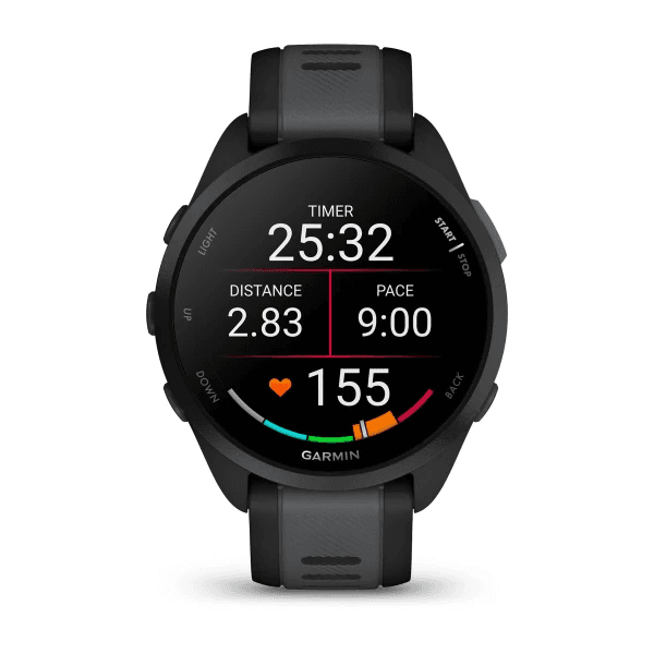 Ceas Garmin Forerunner 165, Black/Grey — miniatură