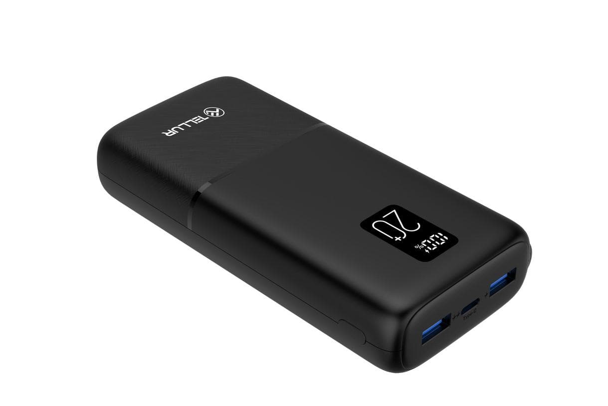 Baterie externa Tellur Boost Pro PD202 20000mAh 2xQC3.0 22.5W + PD 20W, LCD display, negru — miniatură