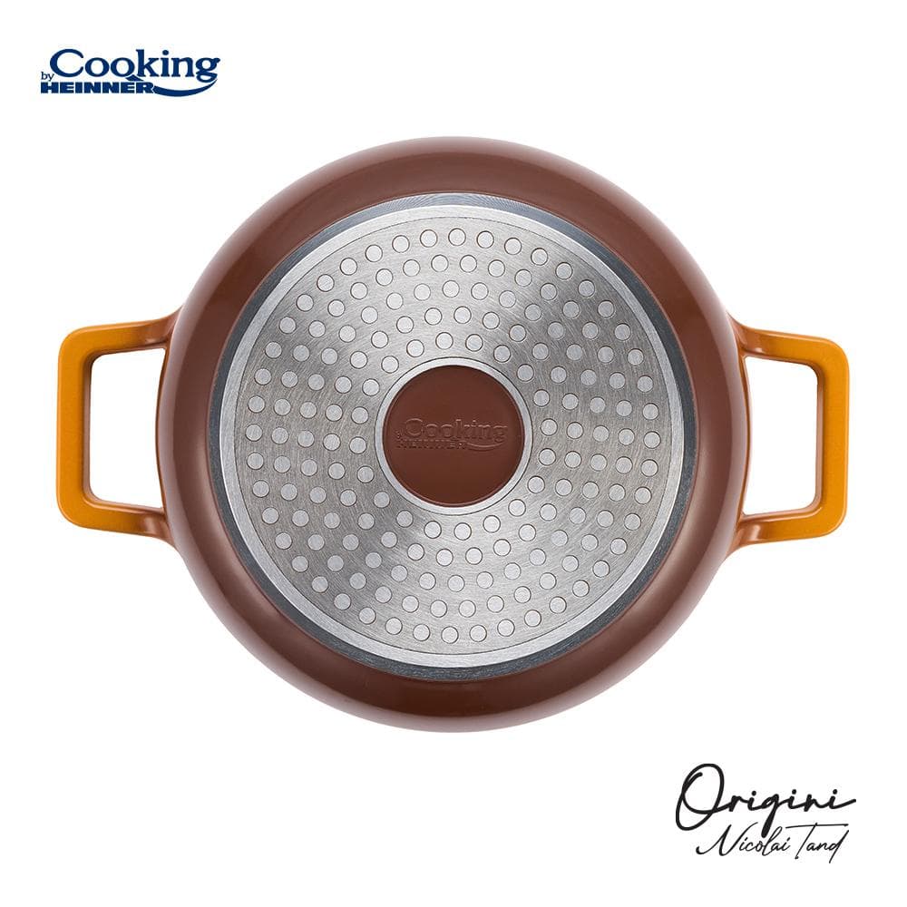 CRATITA ALUMINIU TURNAT + CAPAC 20x10 CM, 2.4L, NICOLAI TAND, ORIGINI, COOKING BY HEINNER — miniatură