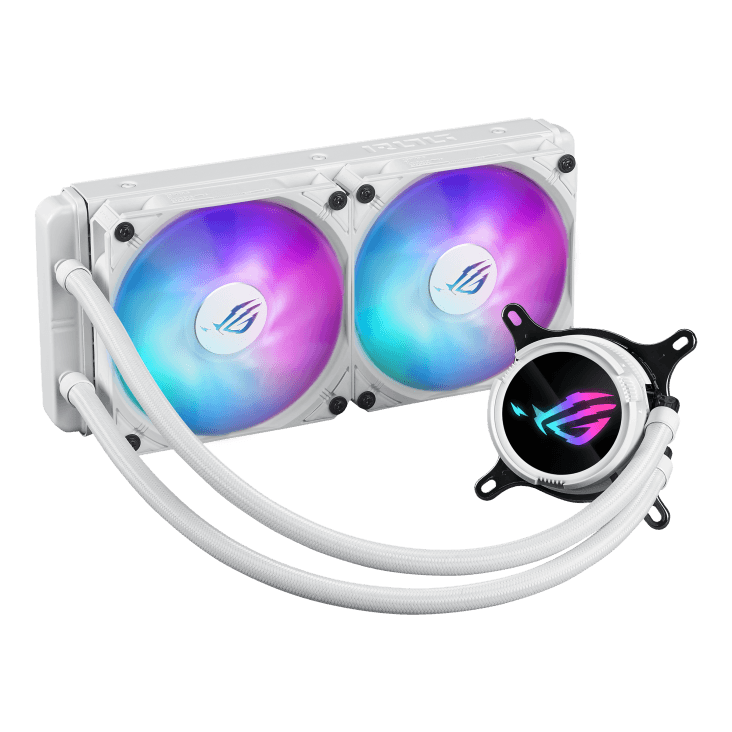 Cooler Procesor ASUS ROG Strix LC III 240 ARGB White Edition, Lichid, 12 cm, 2 ventilatoare, aRGB
