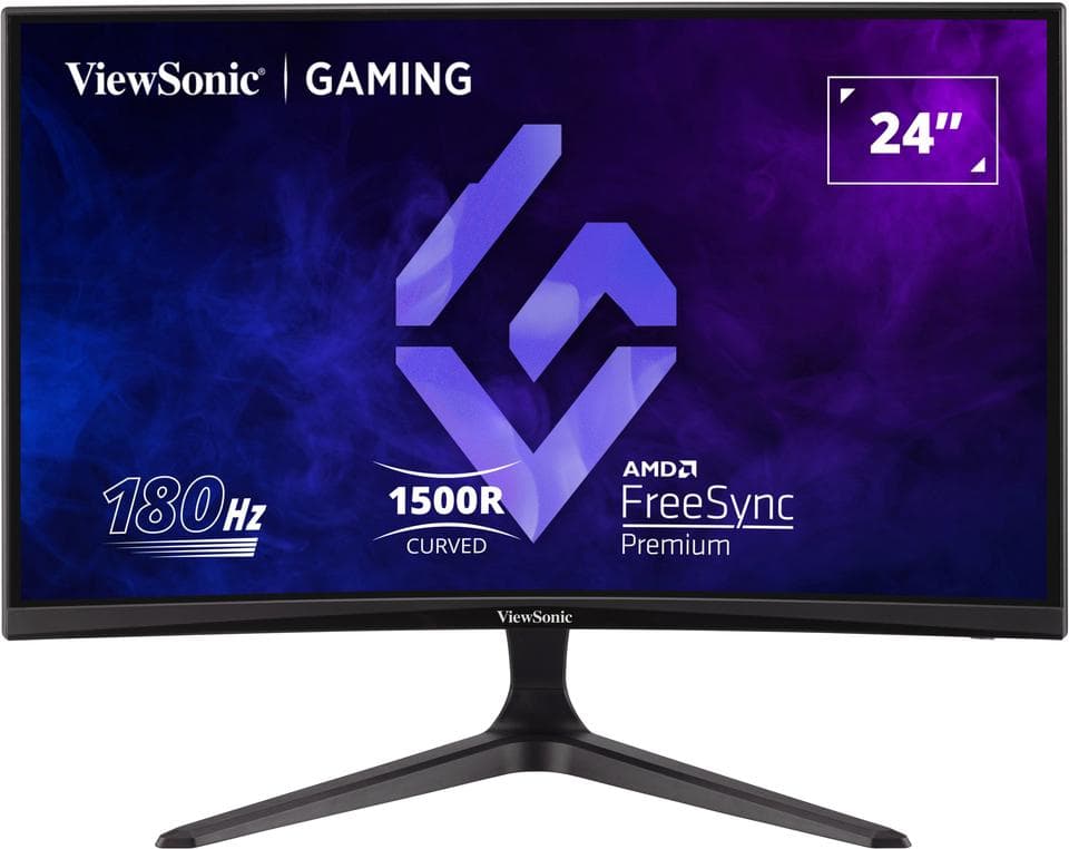 Monitor Consumer ViewSonic VX2418C, 24", 1920 x 1080 pixeli, Black