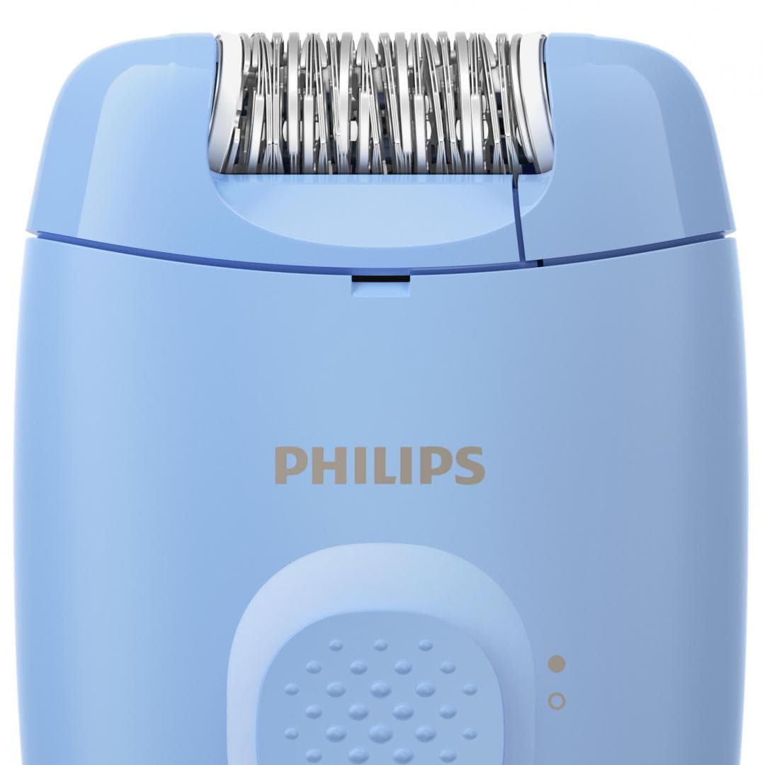 Epilator cu fir PHILIPS Seria 2000 BRE228/00, 1 Setare de Viteza, Cap de Epilare Lavabil, Albastru, L x A x I (mm) 110x40x145 — miniatură
