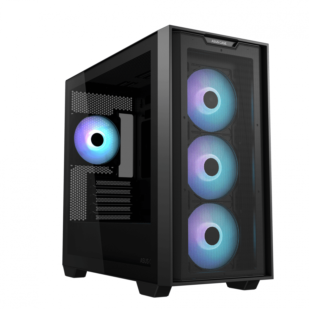Carcasa ASUS A21 PLUS, RGB, Mid Tower, Black