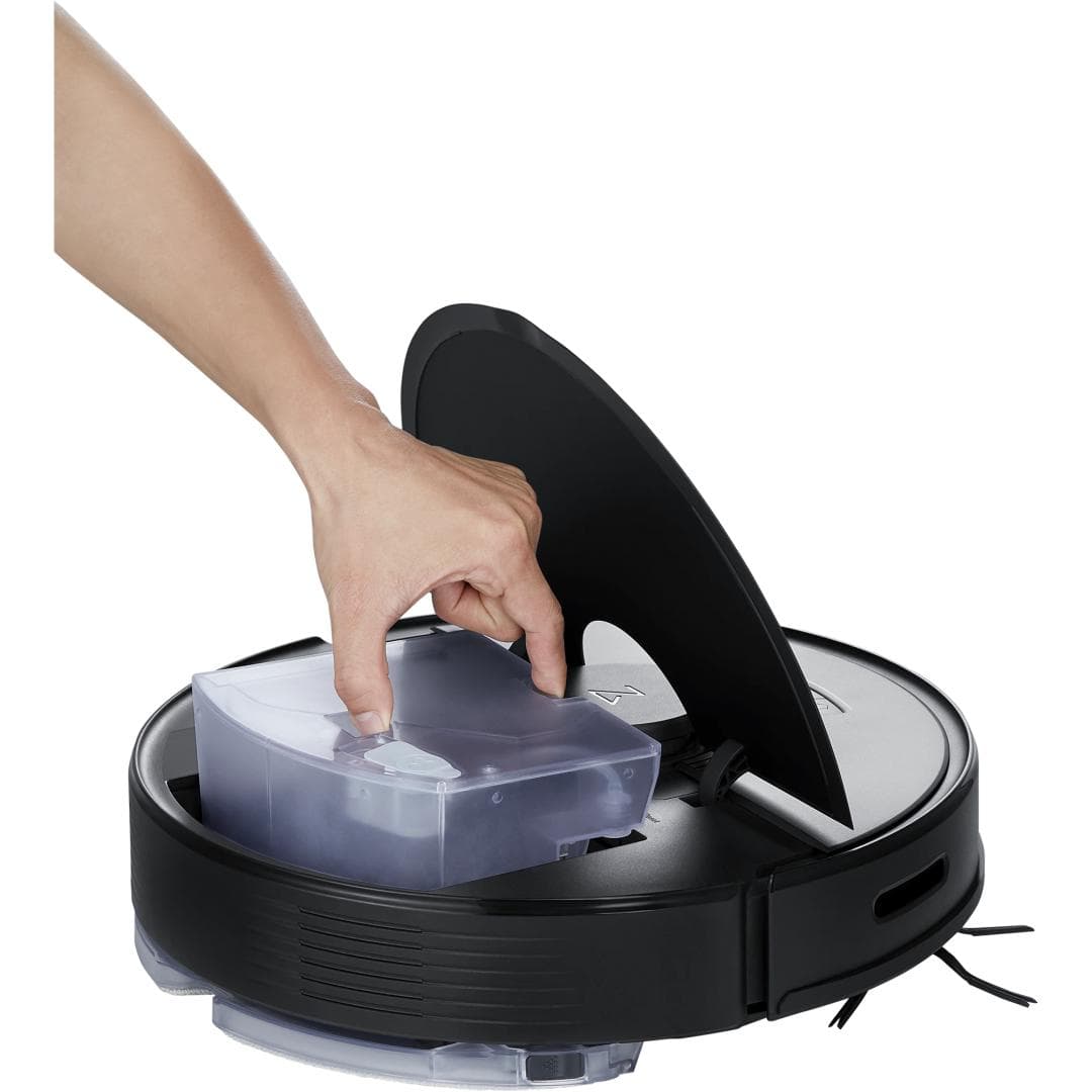 Robot de aspirare Roborock Q7Max, aspirator&mop, 58W, LiDAR, 4200 Pa, 4 senzori, 4 harti, mapare 3D, 5200mAh, recunoastere automata a camerei, recipient praf: 470ml, recipient apa 350ml, zone no-go si no-mop, 30 moduri de setare a volumului de apa, negru — miniatură