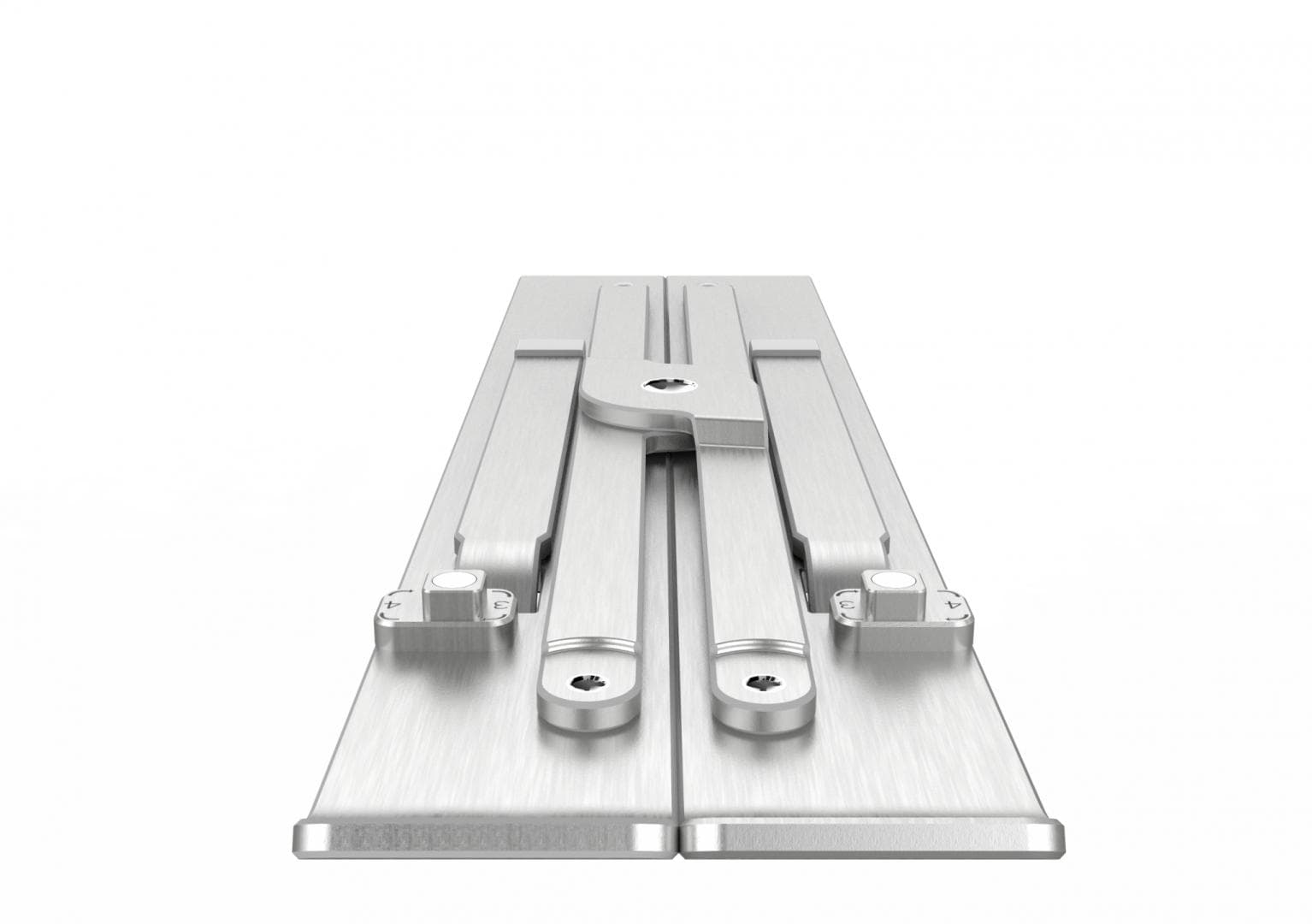 Suport laptop Serioux, SRXNCPU2, material aluminiu, dimensiune deschisă: 190x250x4mm,dimensiune pliată: 60 x 250 x 4mm, grosime: 4mm, greutate: 180g, dimensiune compatibilă: până la 15.6 ", culoare argintiu, 4 unghiuri ajustabile — miniatură