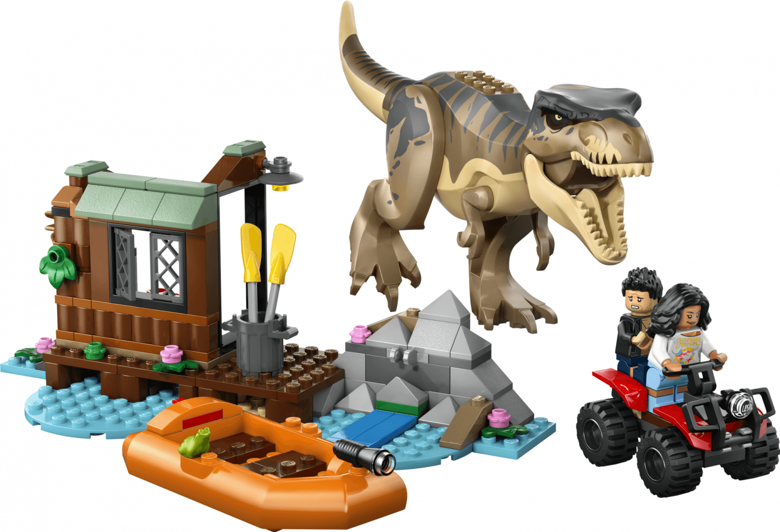 EVADARE PE RÂU DIN CALEA UNUI T. REX LEGO76975 — miniatură