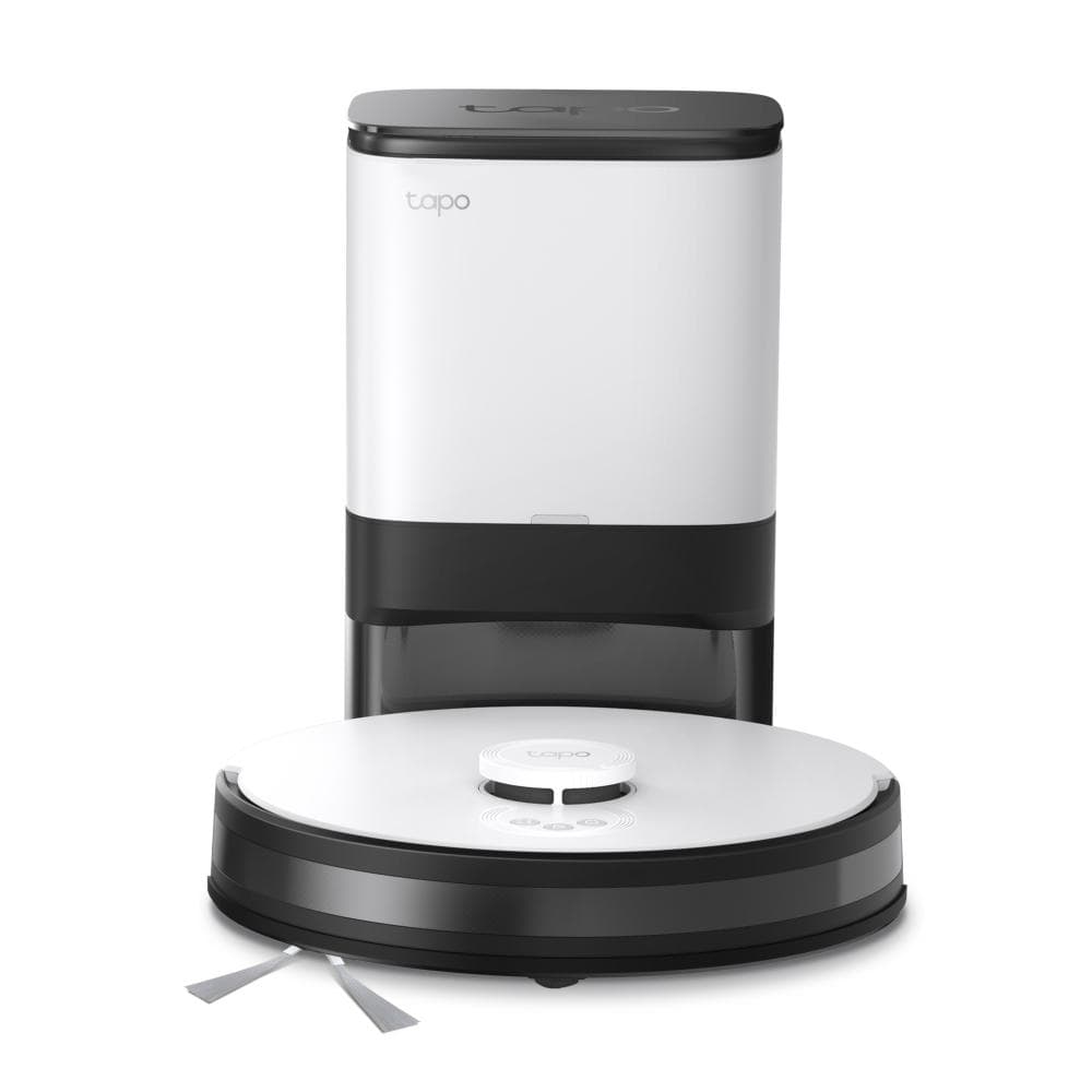 TP LINK Aspirator robot cu Mop, golire automata și Navigare LiDAR TAPO RV30 PLUS, Capacitate acumulator: 5000 mAh, Reincarcare si reluare, LiDAR + Gyroscope, Harta virtuala, Dock: colectare automata a prafului, putere aspirare: 2700Pa, capacitate sac: 4L, Inaltime de trecere: 20 mm, Putere — miniatură
