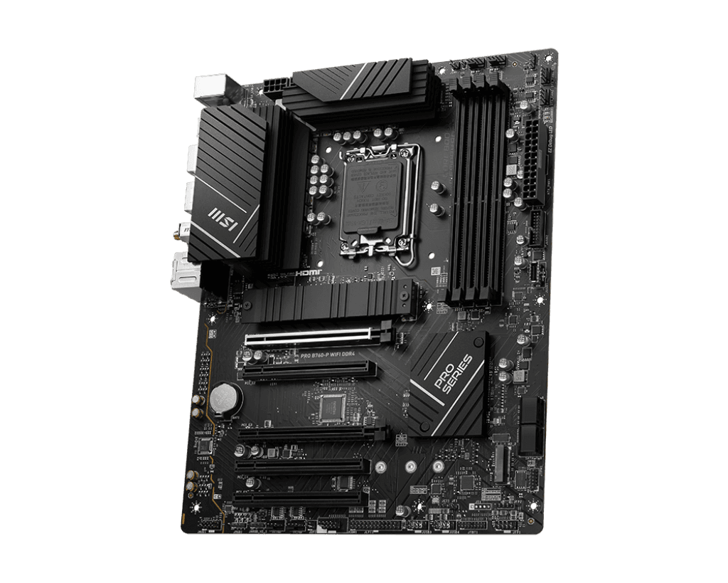Placa de baza MSI PRO B760-P WIFI, Socket 1700, DDR4, ATX — miniatură