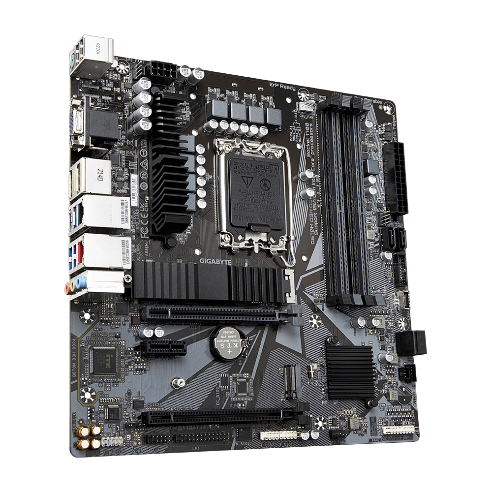 Placa de baza Gigabyte Q670M D3H, Socket 1700, DDR4, Micro-ATX — miniatură