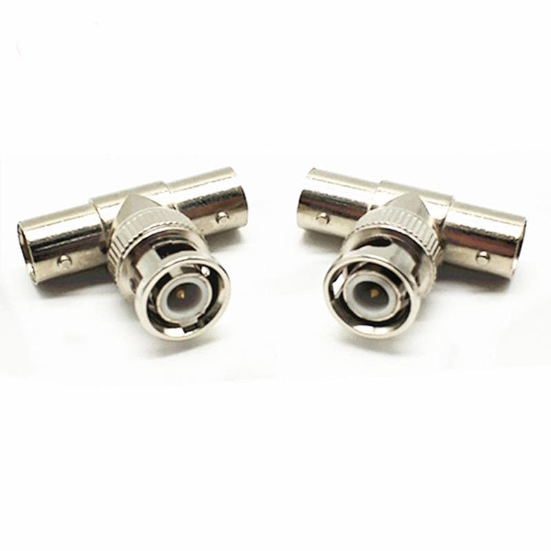 Conector BNC TATA la 2 X conectori BNC MAMA, LN-CTB03A, pachet 10bucati — miniatură