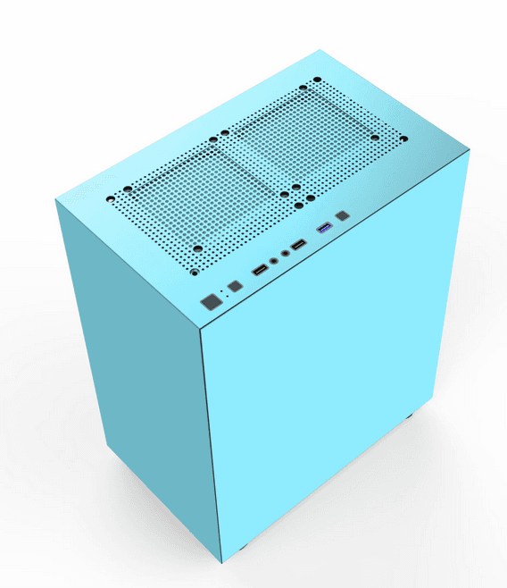 Carcasa PRO GAMING MYRMIDON, RGB, Mini Tower, Verde — miniatură