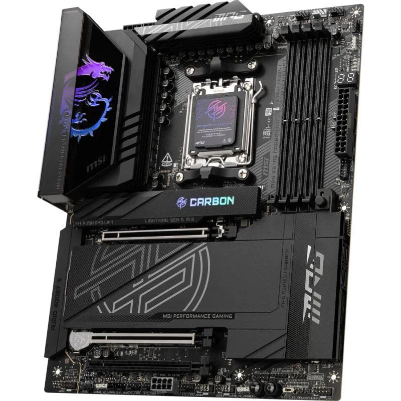 Placa de baza MSI MPG X870E CARBON WIFI, Socket AM5, DDR5, ATX — miniatură