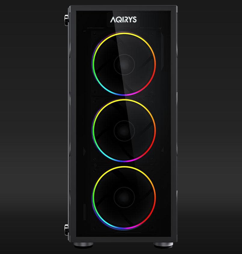 Carcasa AQIRYS ANTARES, RGB, Mid Tower, Black — miniatură