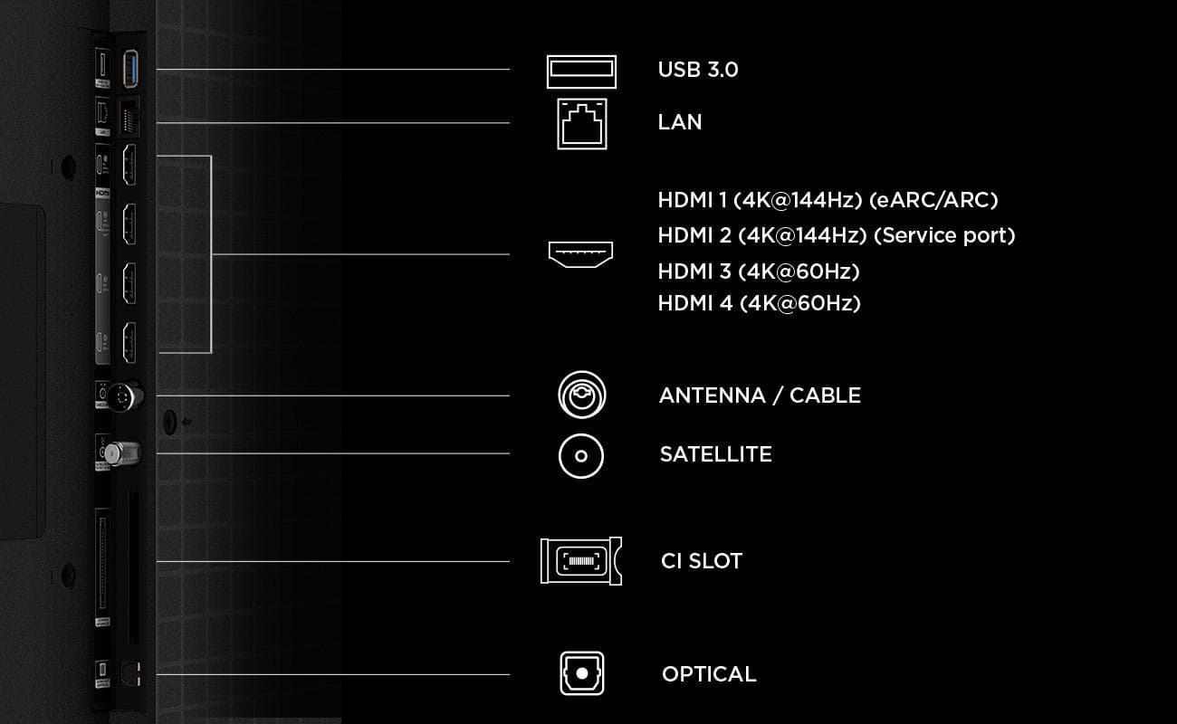 Televizor TCL SQD-MiniLED 65MSQLED80L, 164 cm, Smart Google TV, 4K, Onkyo (Model 2026) — miniatură