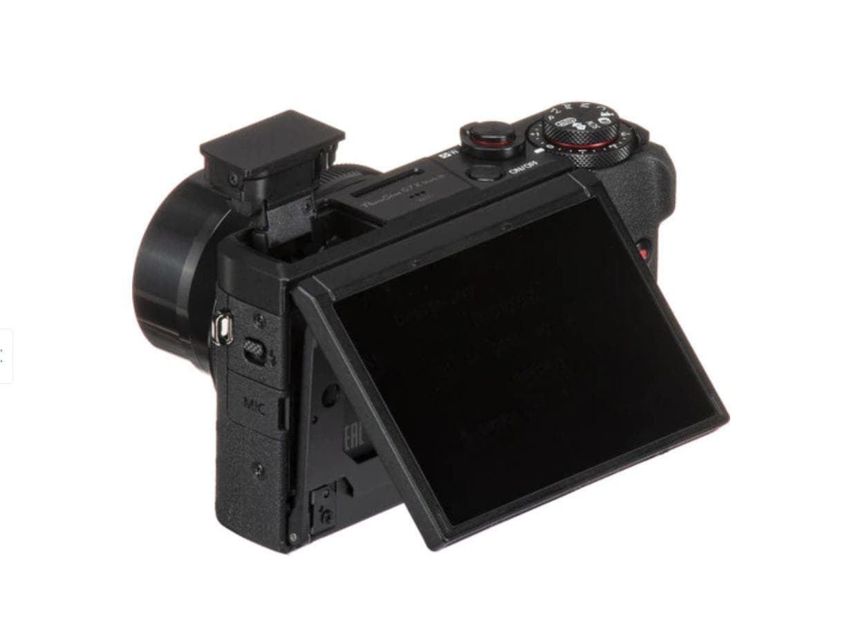 Camera foto Canon PowerShot G7x MARK III + acumulator NB-13L, 20.1Mpx, sensor CMOS, procesor DICIC 8, zoom optic 4.2x, stabilizare optica, autofocus, macro 5cm, touchscreen 3" rabatabil, face detection, video (4K) 3840 x 2160, 29.97 / 25fps, (Full HD) 1920 x 1080, 119.9 / 100 / 59.94 / 50 / 29.97 — miniatură
