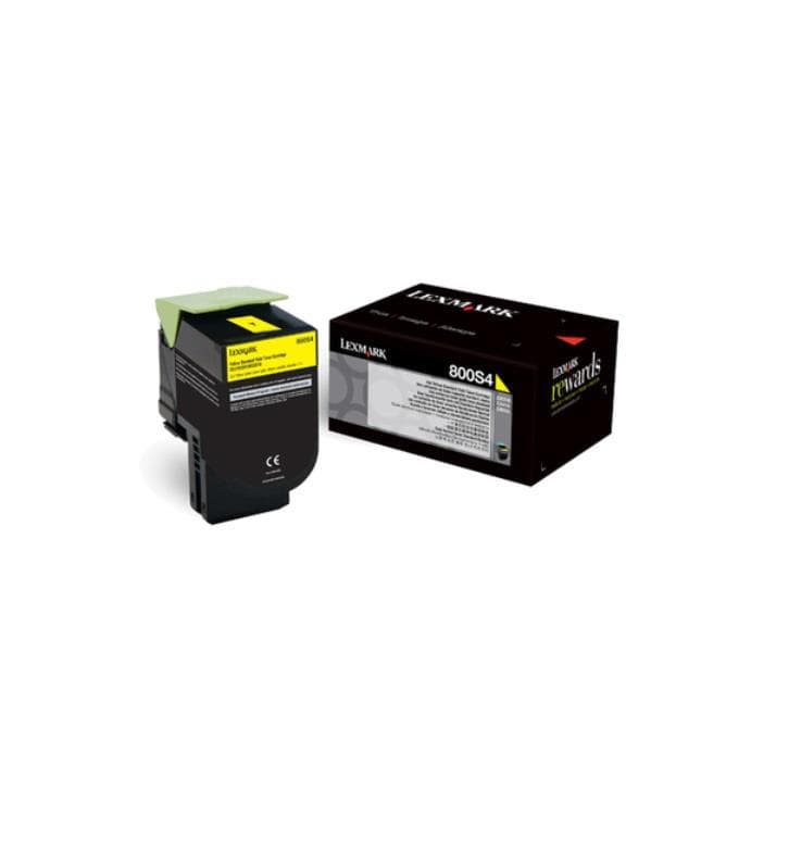 Toner Lexmark 80C0S40, Yellow