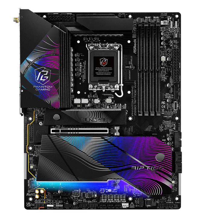 Placa de baza ASRock Phantom Gaming Z890 Riptide WiFi, LGA 1851, DDR5, ATX — miniatură