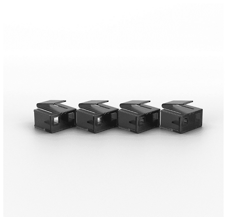 Lindy 10 x RJ-45 Port Blocker Key Black — miniatură