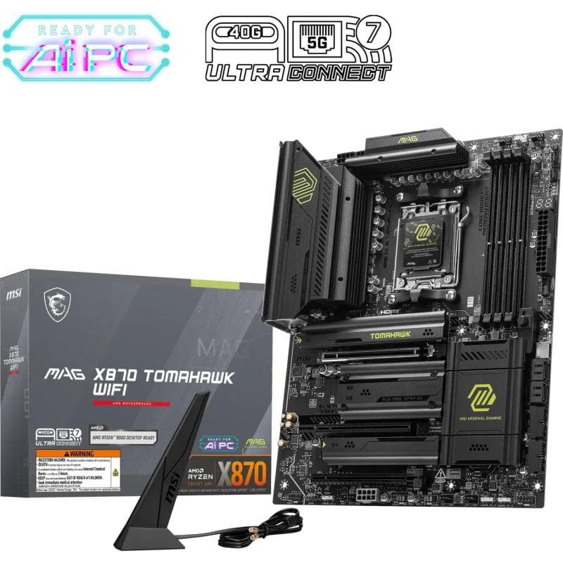 Placa de baza MSI MAG X870 TOMAHAWK WIFI, Socket AM5, DDR5, ATX