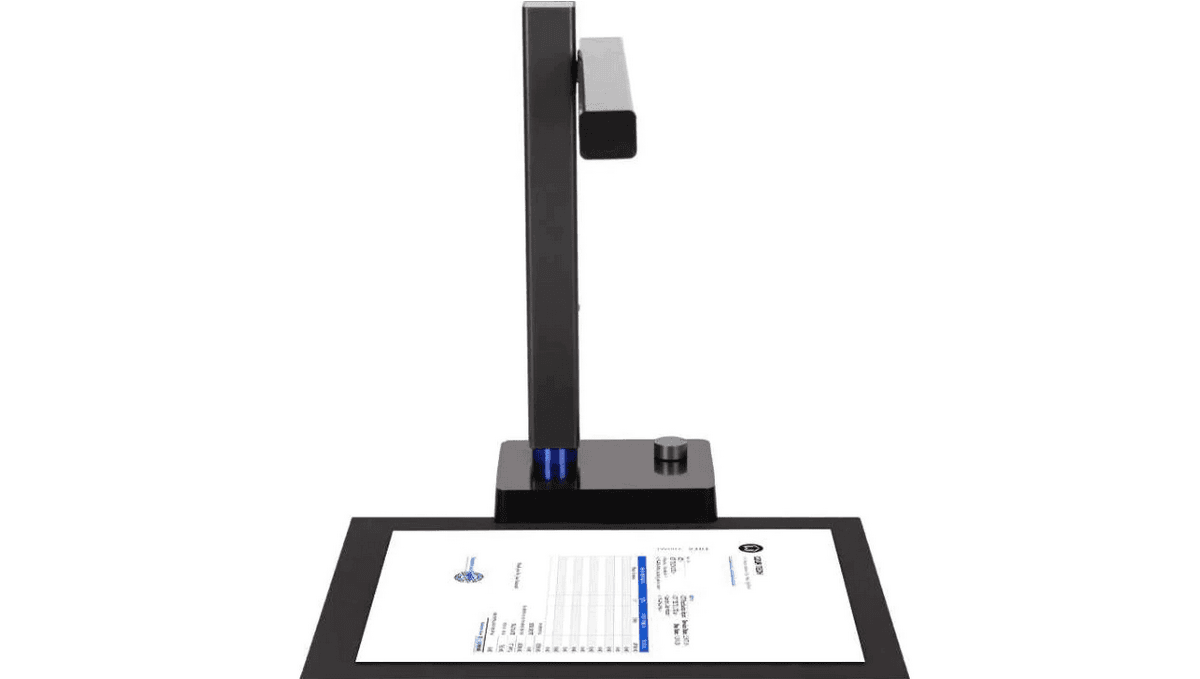 Scanner CZUR Shine 500 Pro, rezolutie 2592 x 1944 pixeli, 5MP, 210dpi, senzor HD CMOS, dimensiune maxima document A4, focalizare fixa, output JPG, PDF, Word, Excel, Tiff, functie OCR: 180+ limbi, USB 2.0, cu pedala de actionare, negru