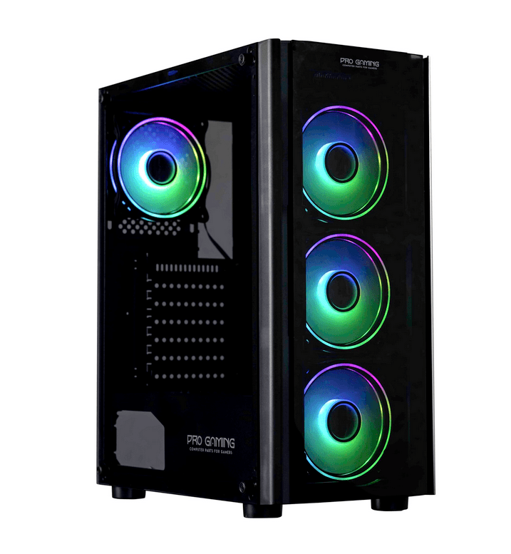 Carcasa PRO GAMING BLAZE, RGB, Mid Tower, Black — miniatură
