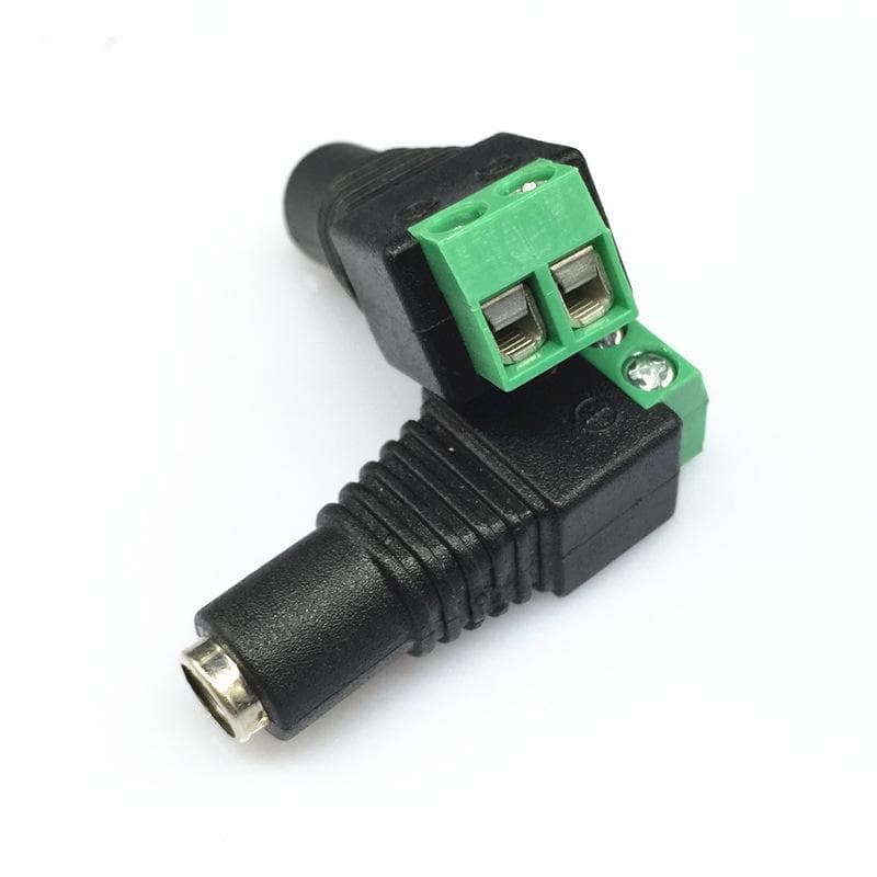 Conector de alimentare (MAMA), 12V, cu surub, 5.5*2.1mm, LN-CT02G, pachet 10 bucati — miniatură