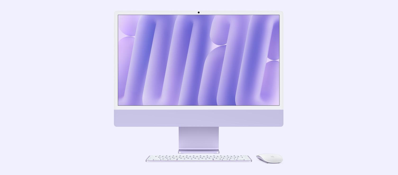 Apple iMAC 24" Retina 4.5k/ Apple M4 (CPU 8-core, GPU 8-core, Neural Engine16-core)/24GB/1TB - Purple - INT KB (2024)