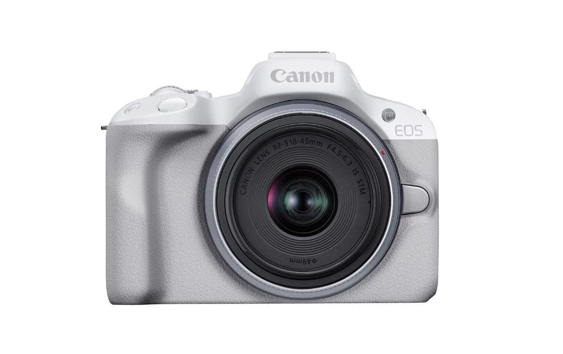 Aparat foto Canon Eos R50 WHITE KIT + Obiectiv RF-S18-45mm F4.5-6.3 IS STM, mirrorless, 24.2 Megapixeli, Procesor Digic X, Montura RF, Senzor APS-C 22.3 x 14.9mm, Aspect 3:2, Focalizare: Dual Pixel CMOS AF II, 100 % pe orizontală şi 100 % pe verticală (selectare automată), 90 % pe orizontală şi 100 — miniatură