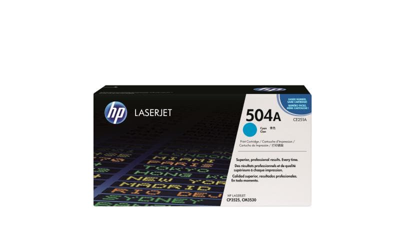 Toner HP 504A, Cyan