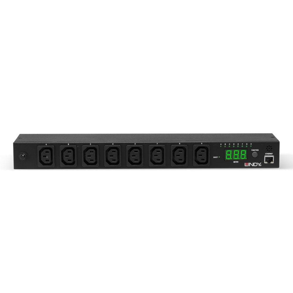 Lindy 8 Port IPower Switch Classic RMS Current Meter/Web Server Description Remote management switch for up to 8 computers or other devices Control via simple to use browser interface or software Built-in web server, supports real time monitoring for the current consumption of the power strip — miniatură