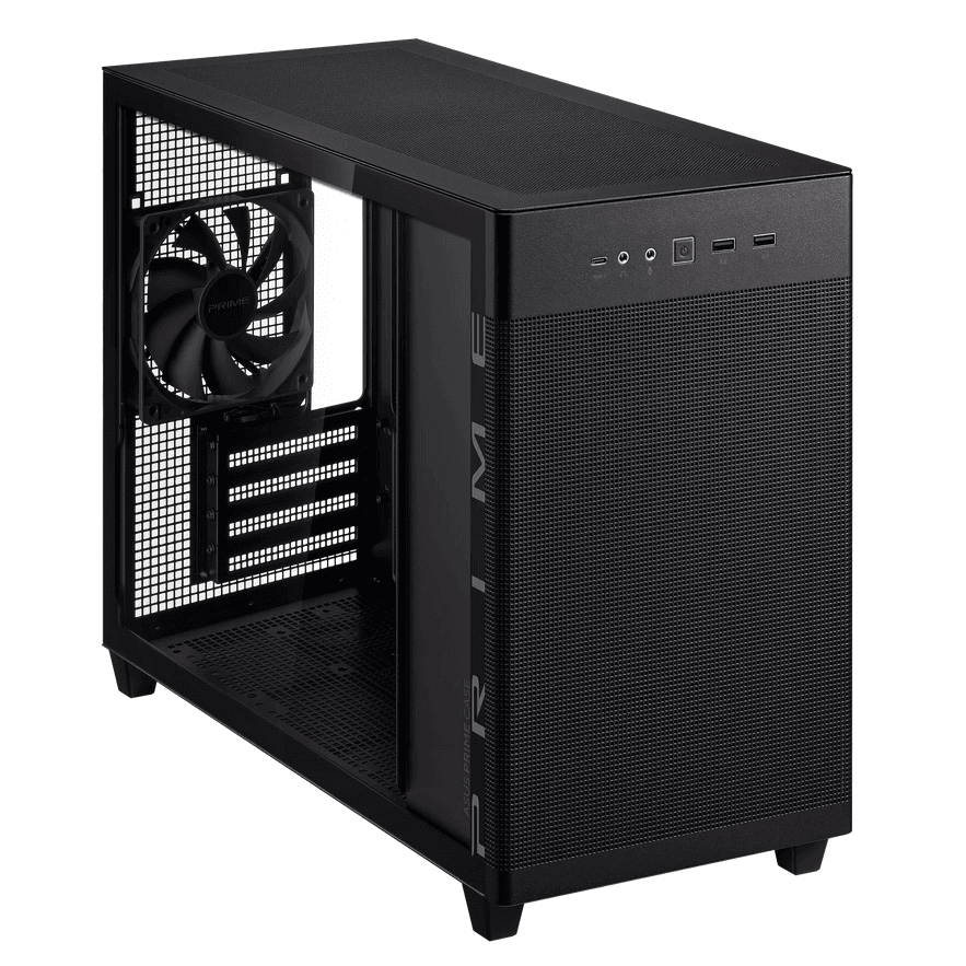 Carcasa ASUS AP201 PRIME CASE TG, Mini Tower, Black