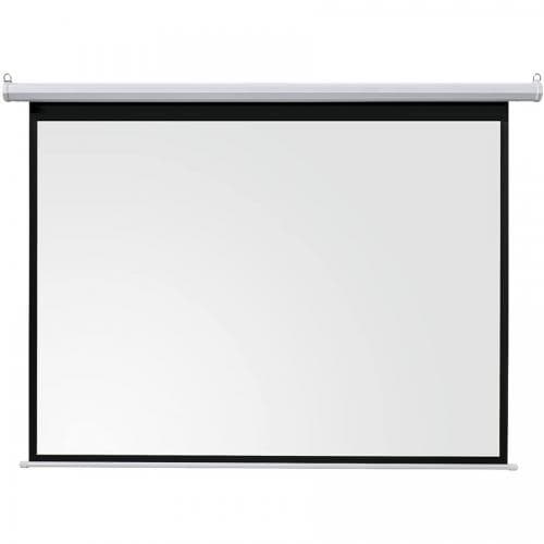 Ecran proiectie electric, perete/tavan, 200 x 150 cm, Celexon, dimensiuni carcasa 229,5x 6,5x 6,5 cm, PVC cu suprafata reflector difuza pentru un unghi larg de vizualizare de 160 grade, format 4:3, diagonala 98", telecomanda