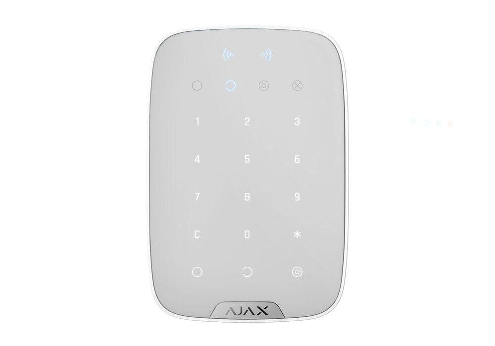 Tastatura wireless, alb - AJAX; Armarea / dezarmarea sistemului, setare facila prin aplicatia Android / iOS; Indicatii armare / dezarmare, protectie cod gresit, Duress code, coduri utilizator; Numar taste: 15 senzoriale; Frecventa operare: 868.0 - 868.6 MHz; Putere RF: autoajustabila max. 20 mW
