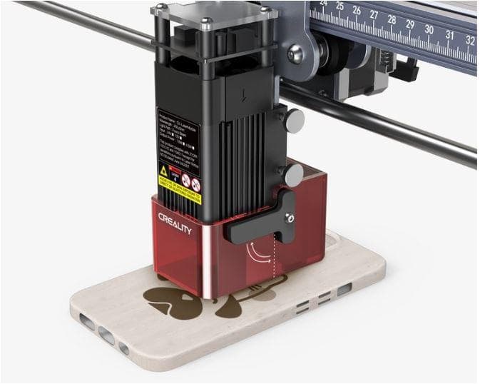 Masina gravare laser Creality CR-Falcon, precizie: 0.06mm, taiere dintr- o singura trecere max 12mm, putere laser:10W, dimensiuni suprafata lucru: 400*415mm, viteza: 10000/min, sursa lumina: semiconductor laser, format fisier slice: svg, png, jpg, jpeg, bmp, dxf, format fisier gravare: gcode — miniatură